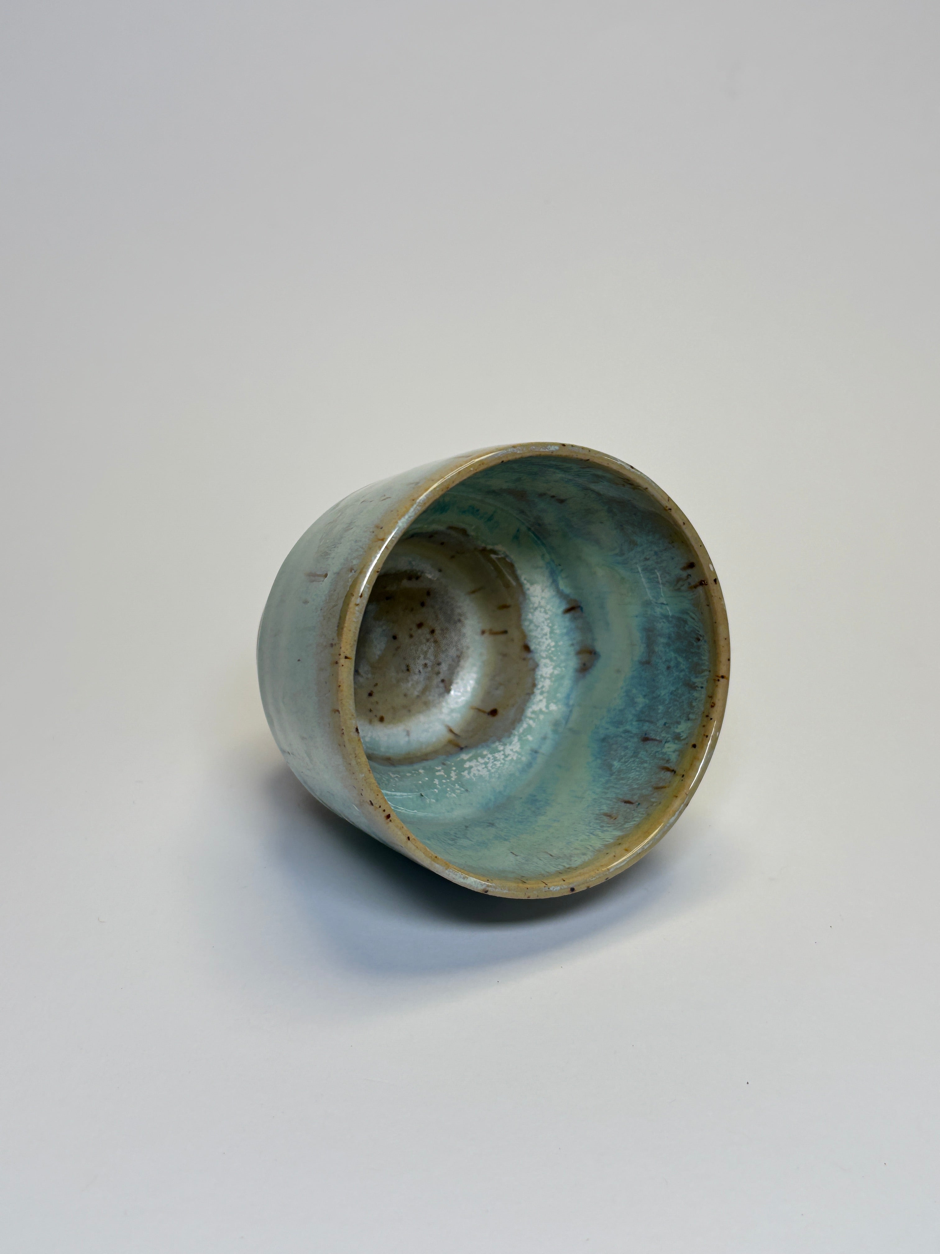 Koffiekopje turquoise effect