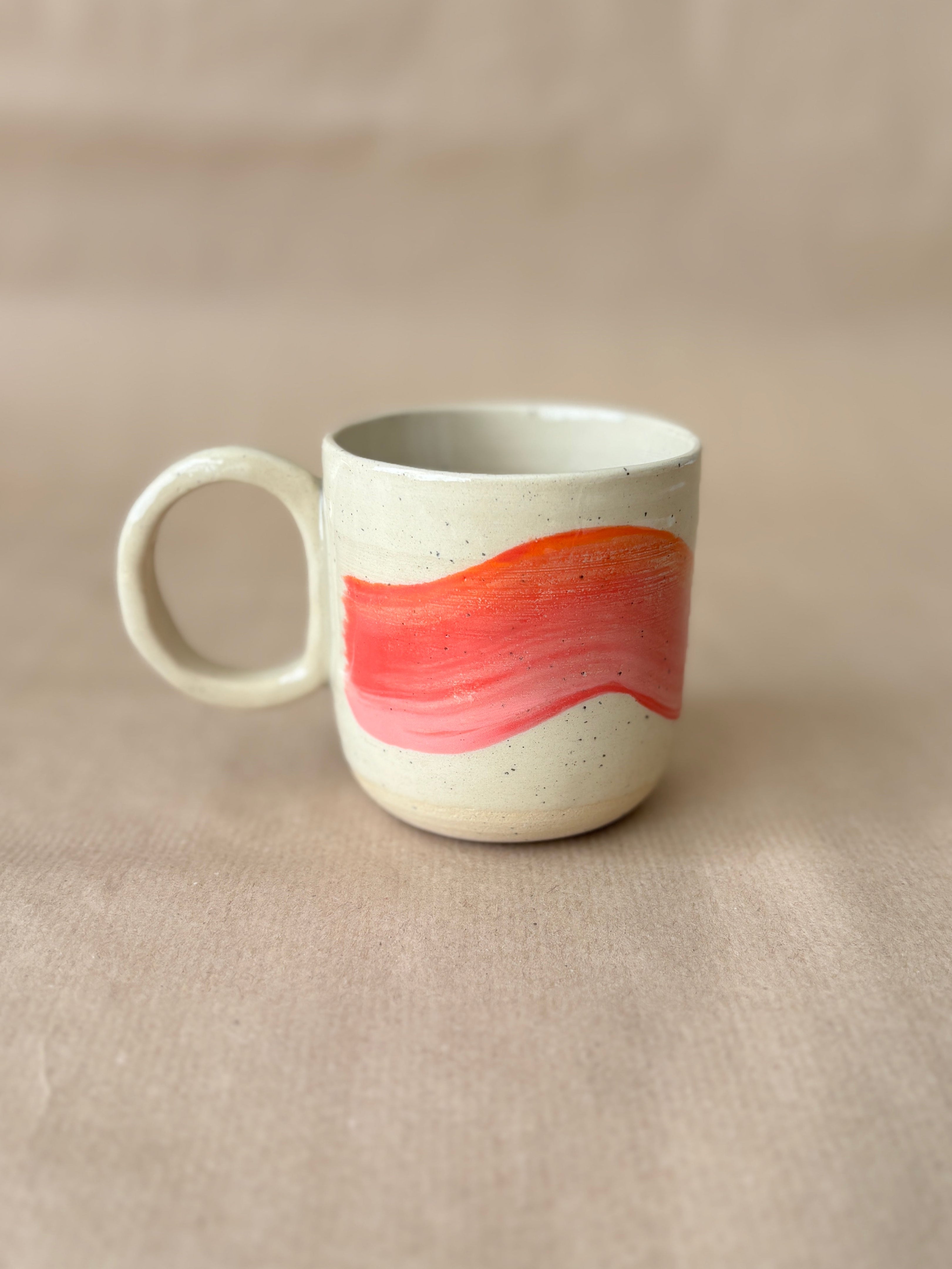 Wave cup rood/oranje/roze