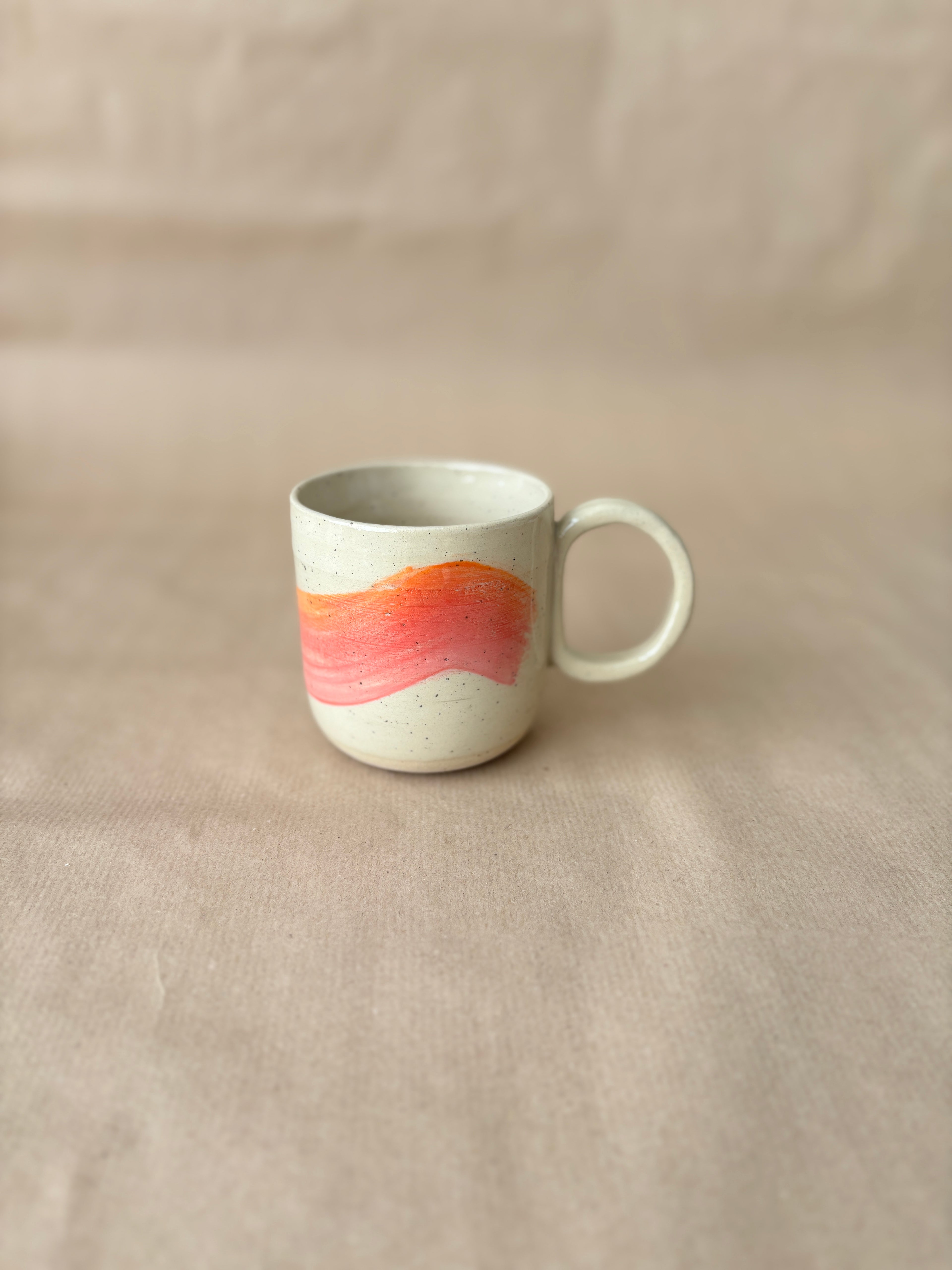 Wave cup rood/oranje/roze