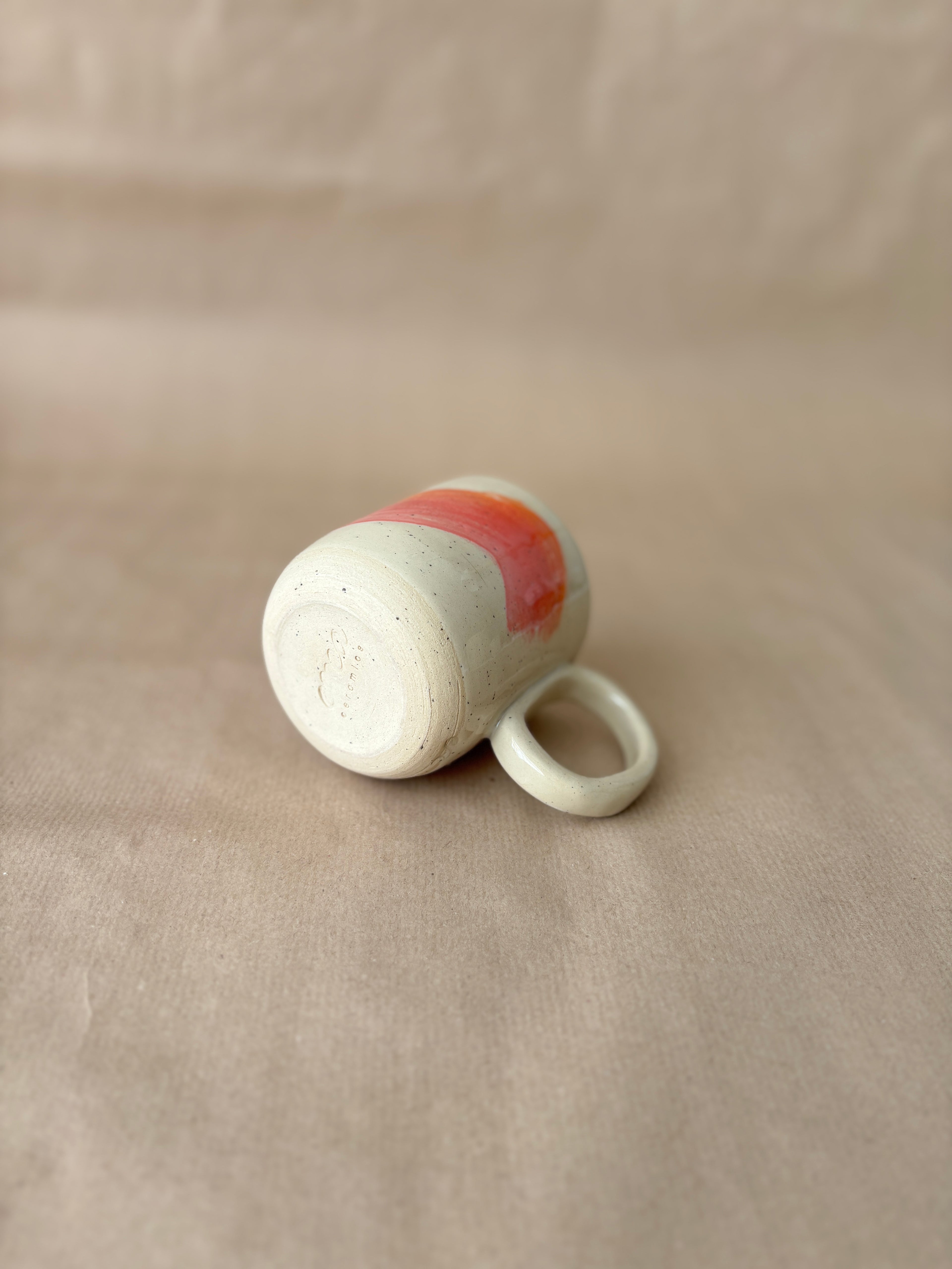 Wave cup rood/oranje/roze