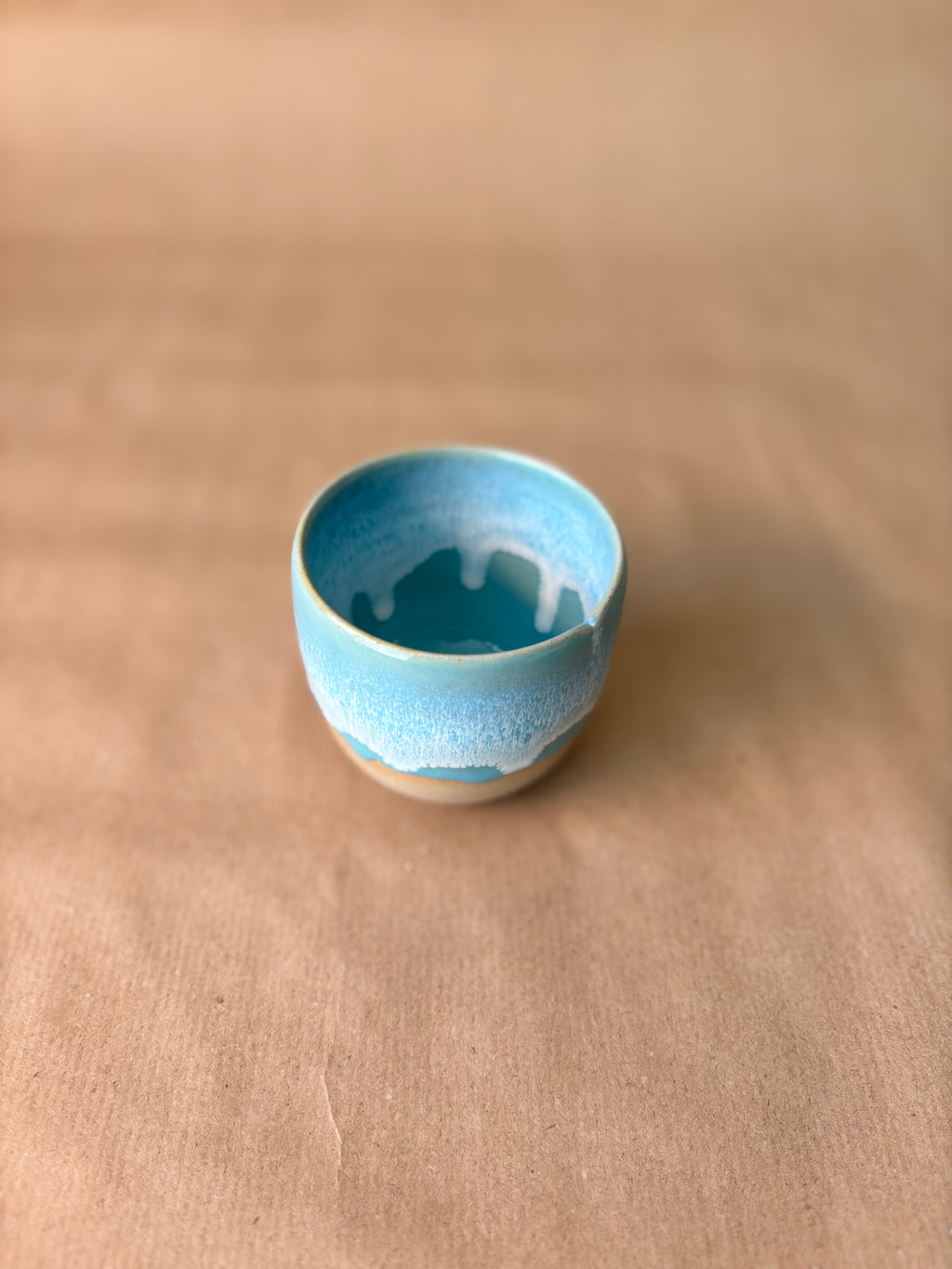 Colourful drip coffee cup