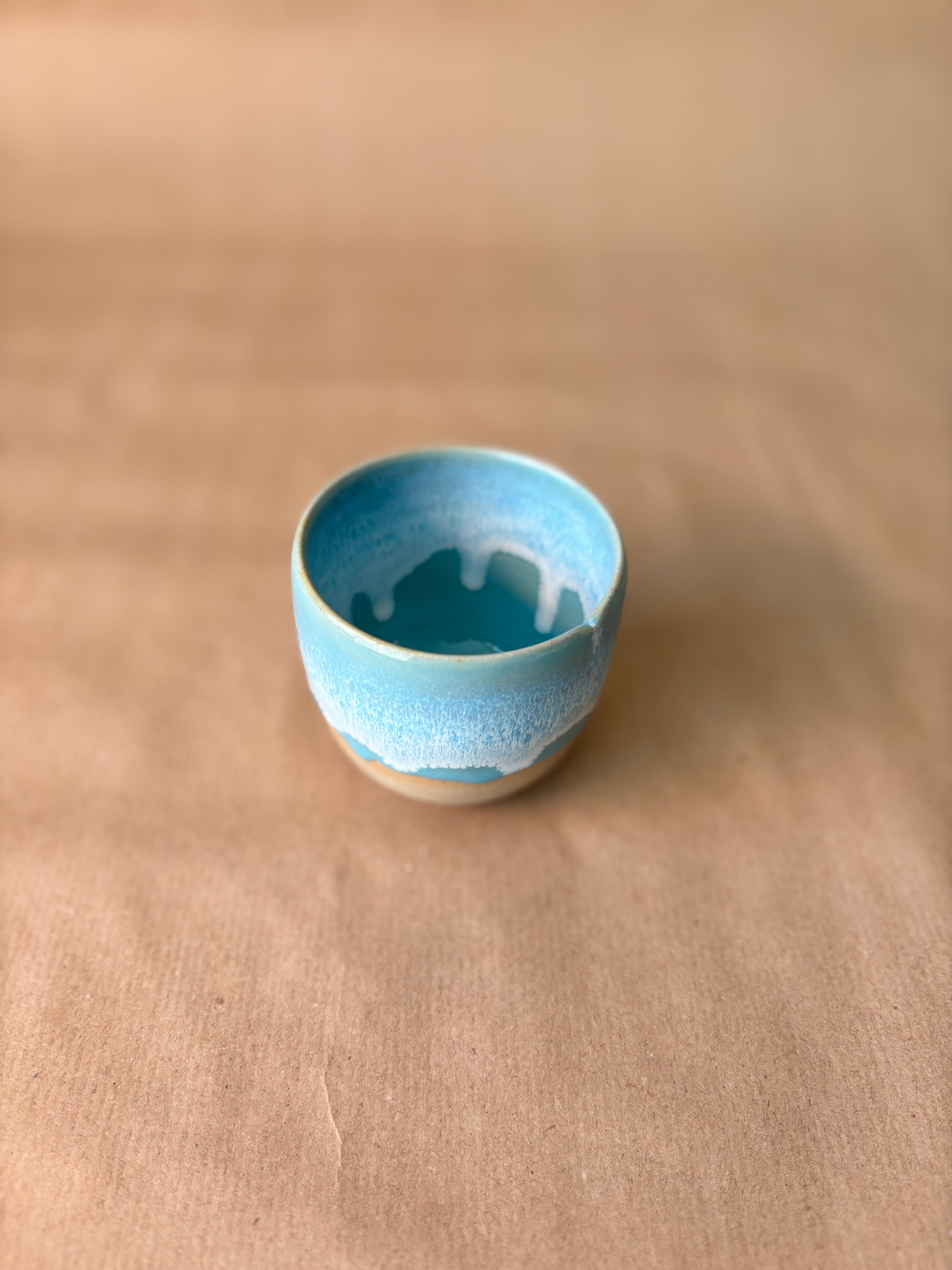 Colourful drip coffee cup