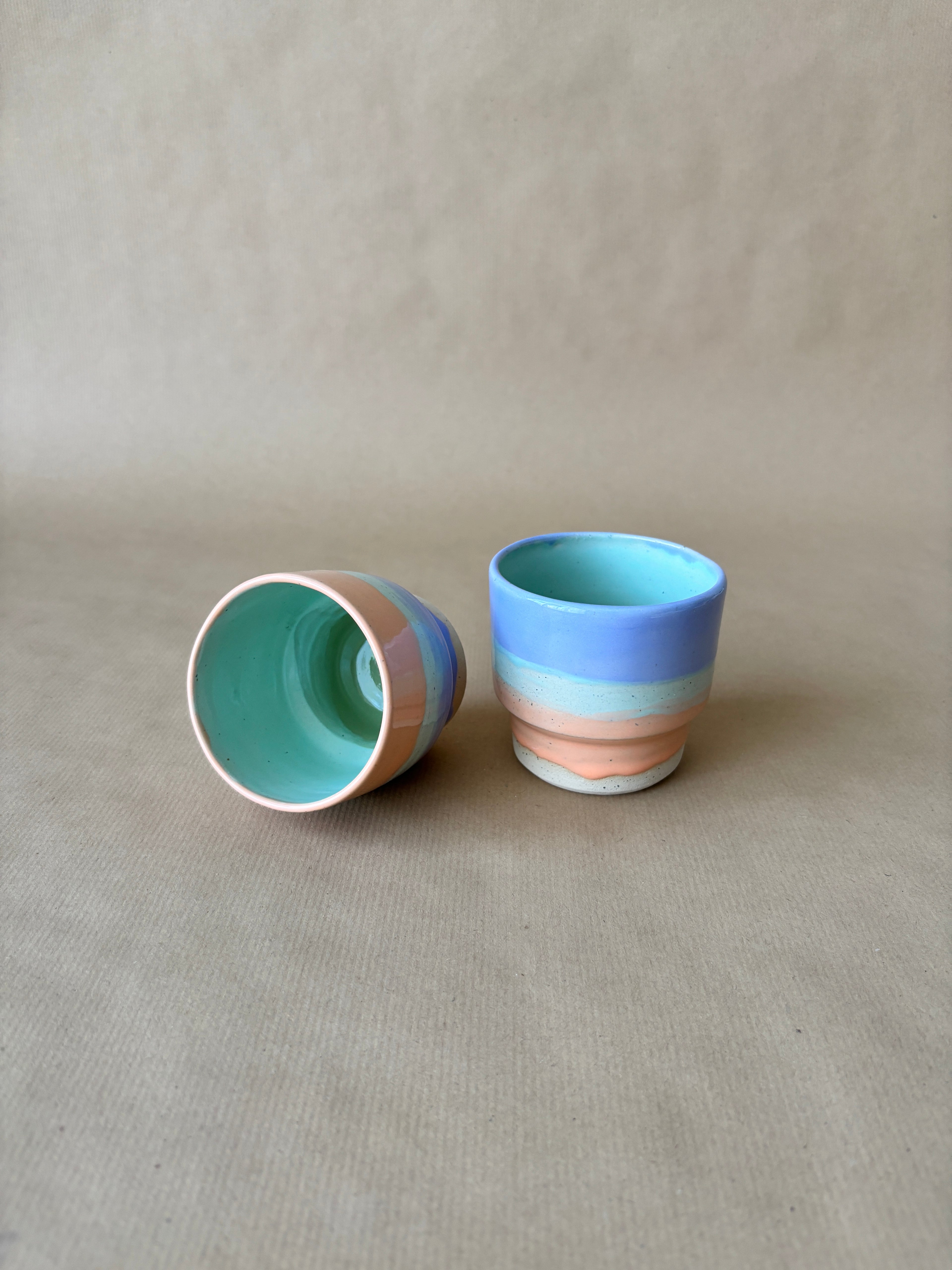 Colourful stack cup