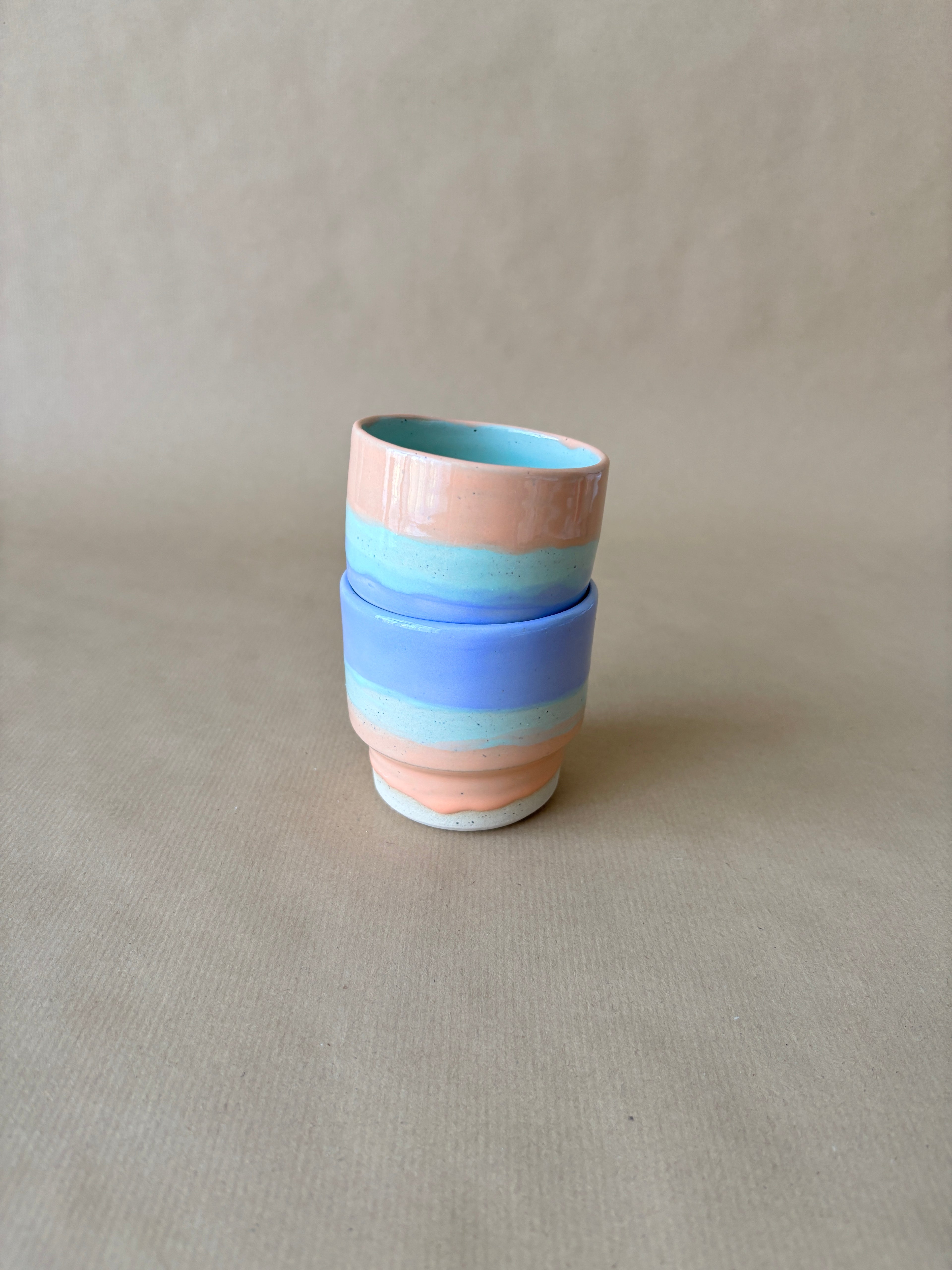 Colourful stack cup