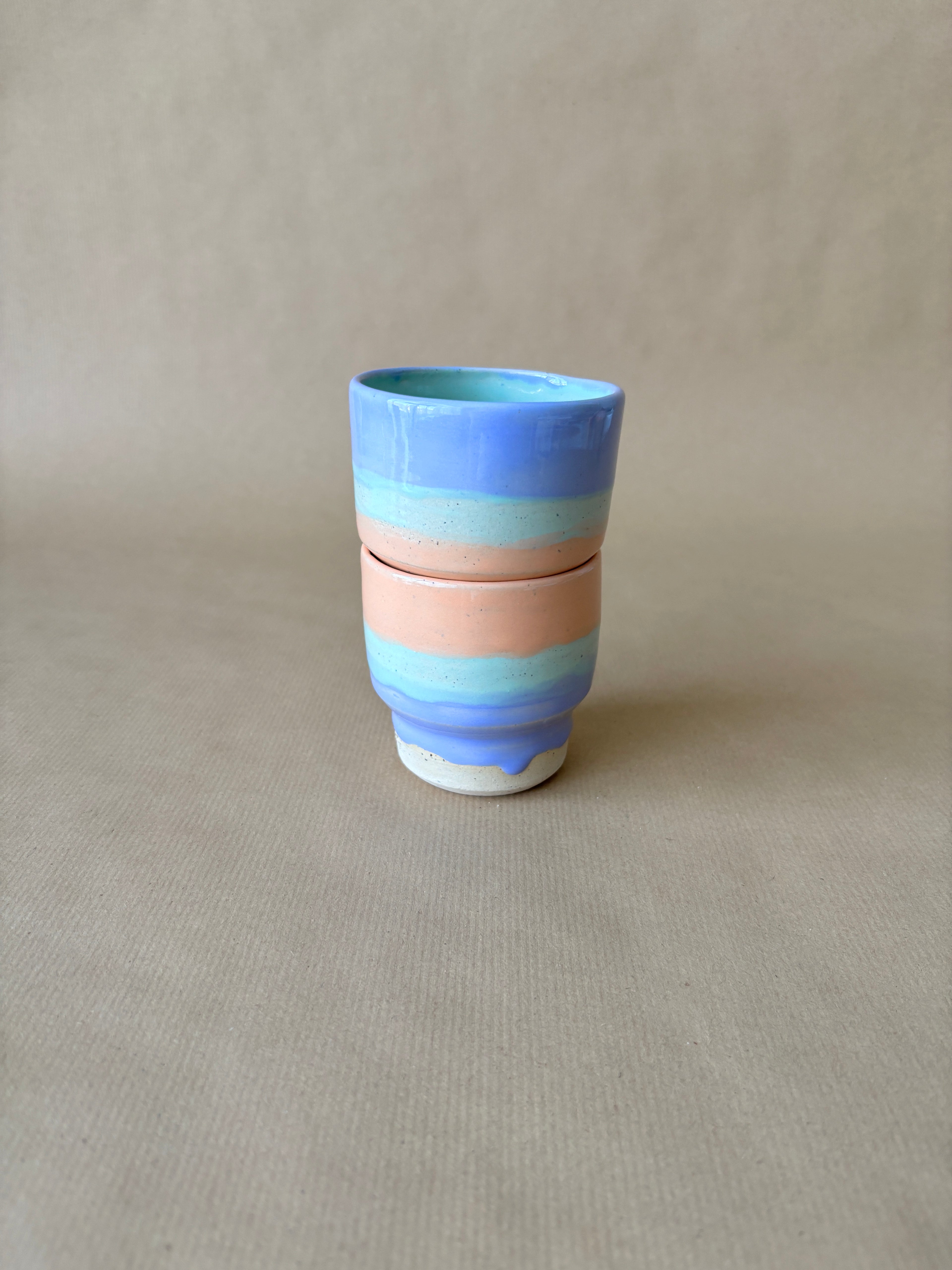 Colourful stack cup
