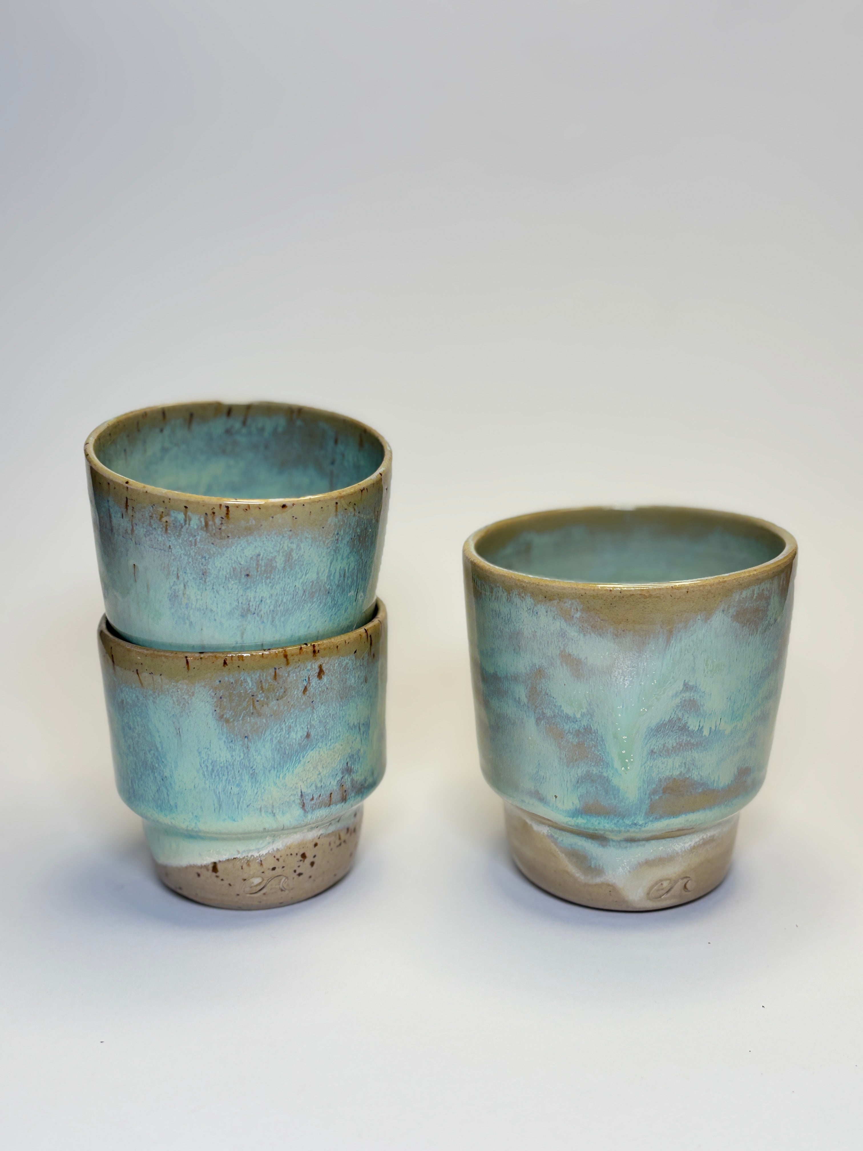Koffiekopje turquoise effect