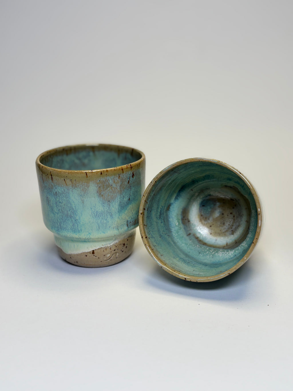 Koffiekopje turquoise effect