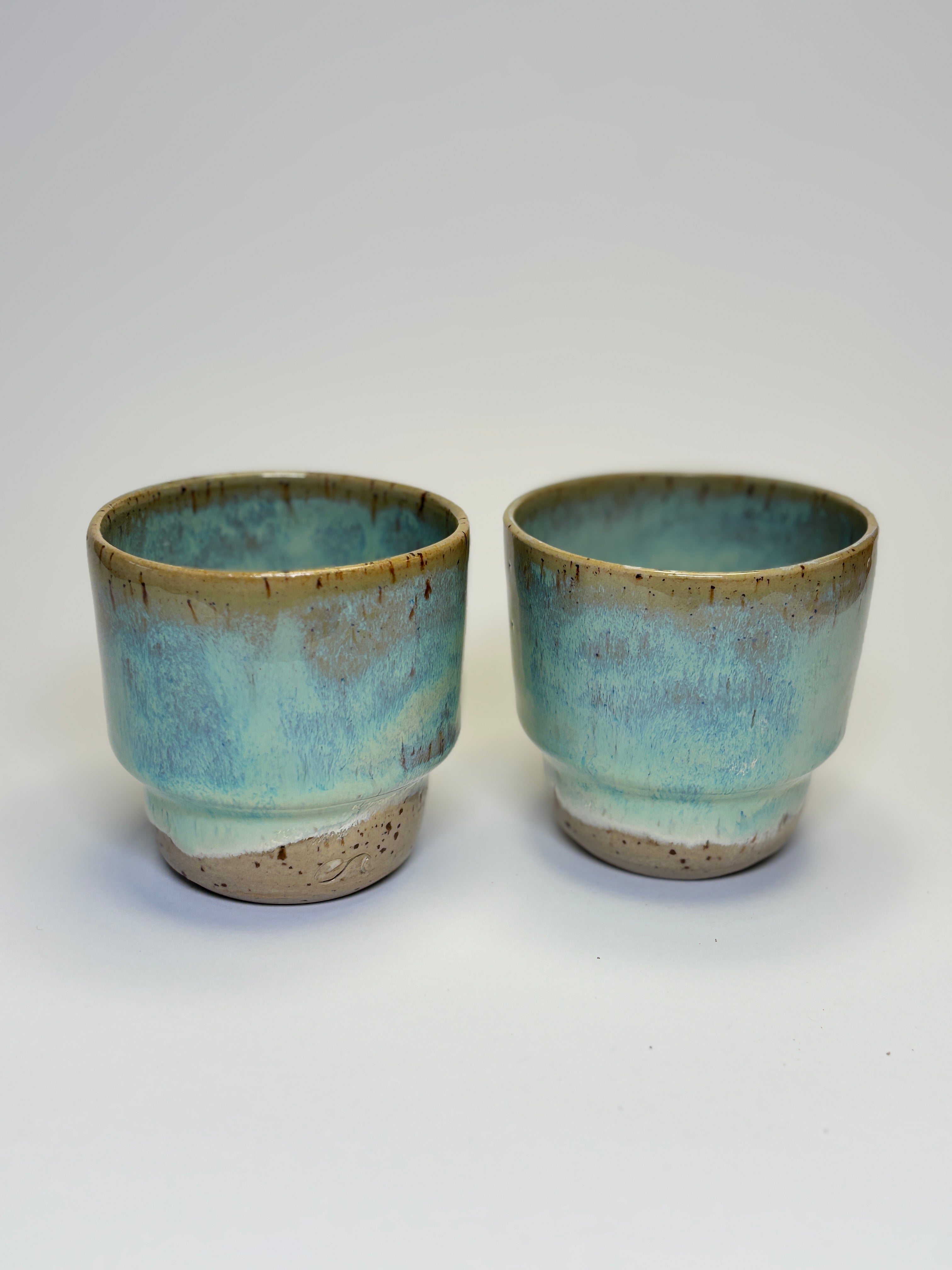 Koffiekopje turquoise effect