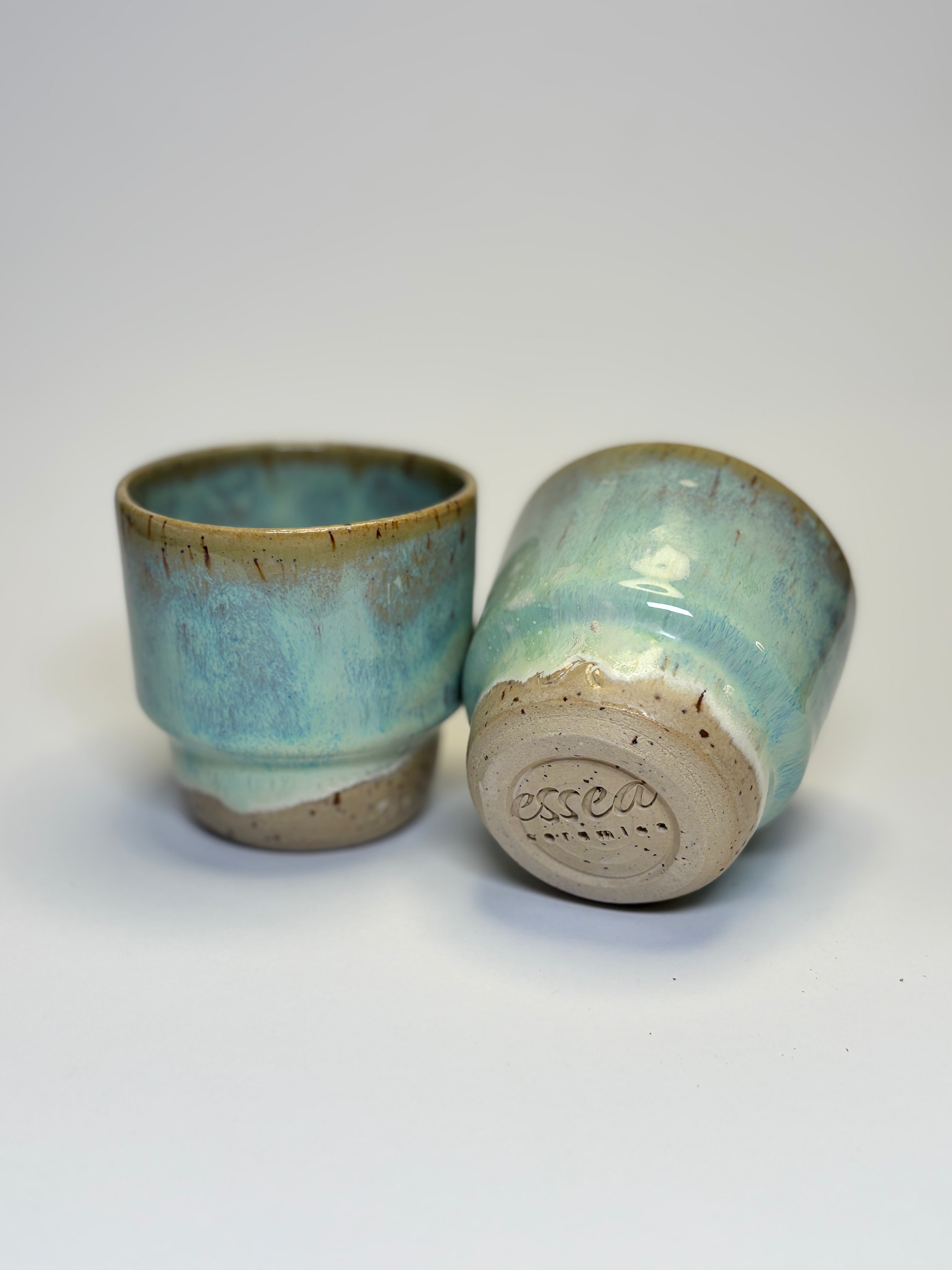 Koffiekopje turquoise effect